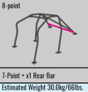 Subaru WRX STI Roll Cage - Cusco - Steel 10 Point 2 Passenger Escape Dash - `15-`27